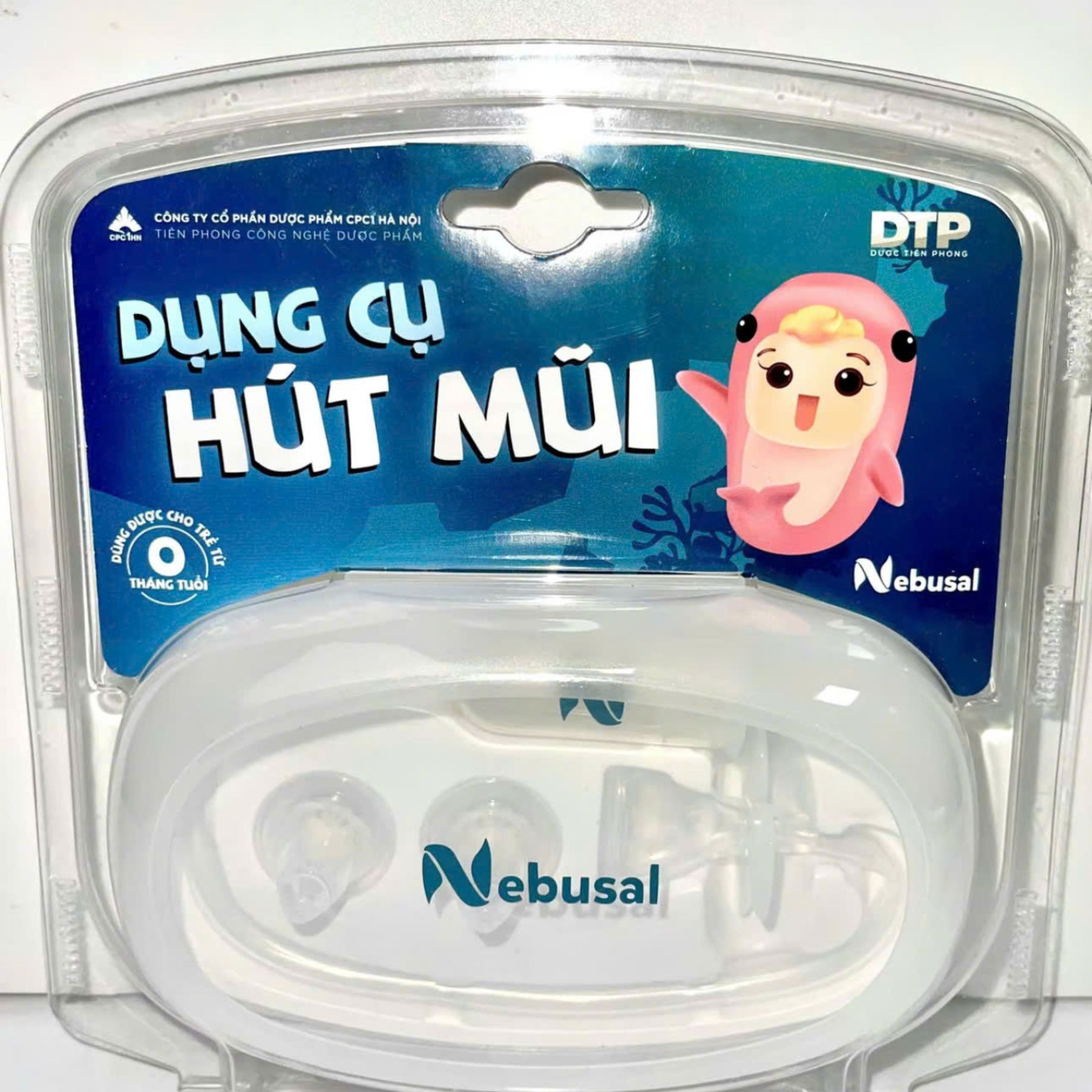 Dụng cụ hút mũi Nebusal giúp vệ sinh mũi an toàn, nhẹ nhàng cho bé (Hộp 1 cái)