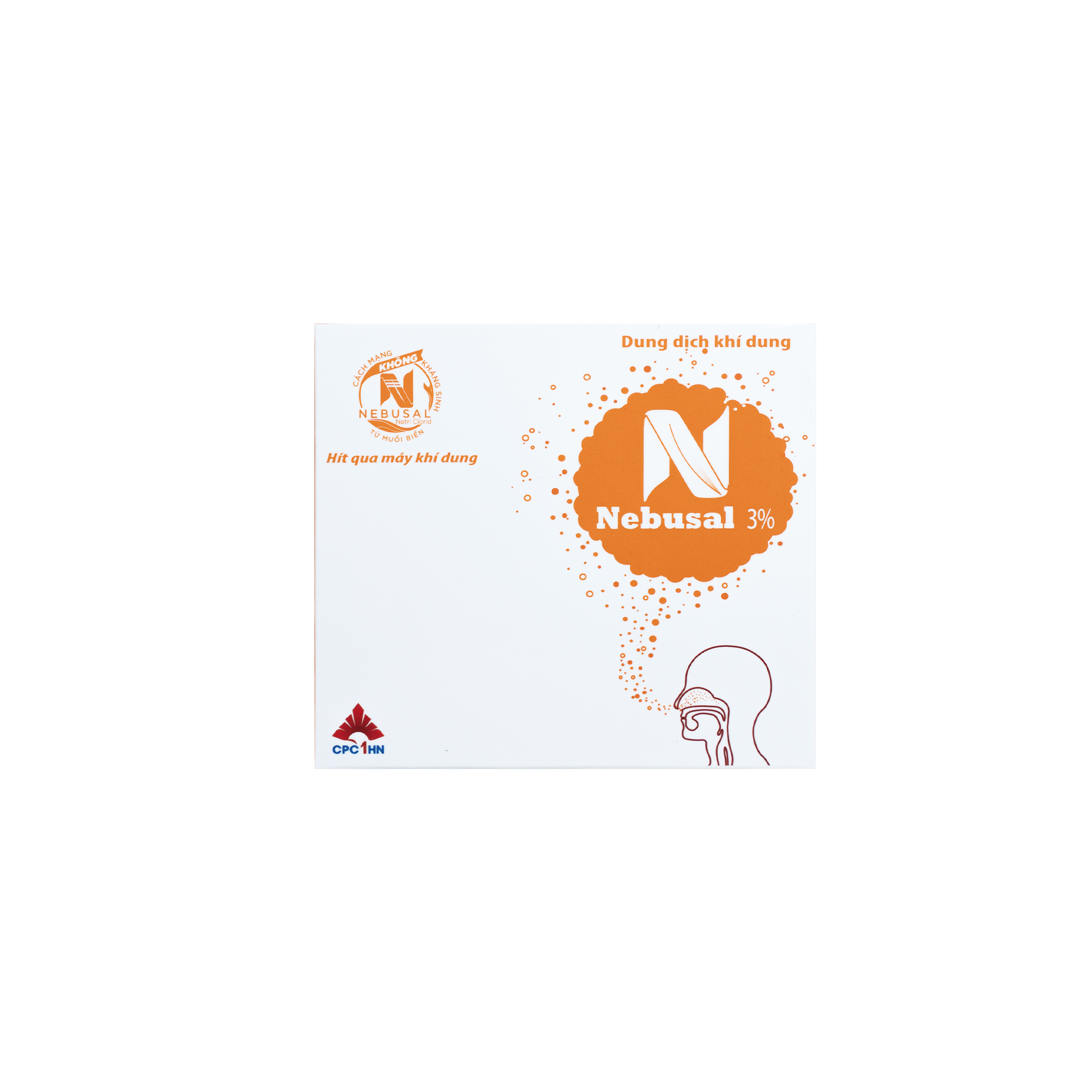 Dung Dịch Khí Dung Nebusal 3% Vệ Sinh Và Làm Lỏng Dịch Tiết Mũi, Họng Cho Bé (Hộp 5 ống)