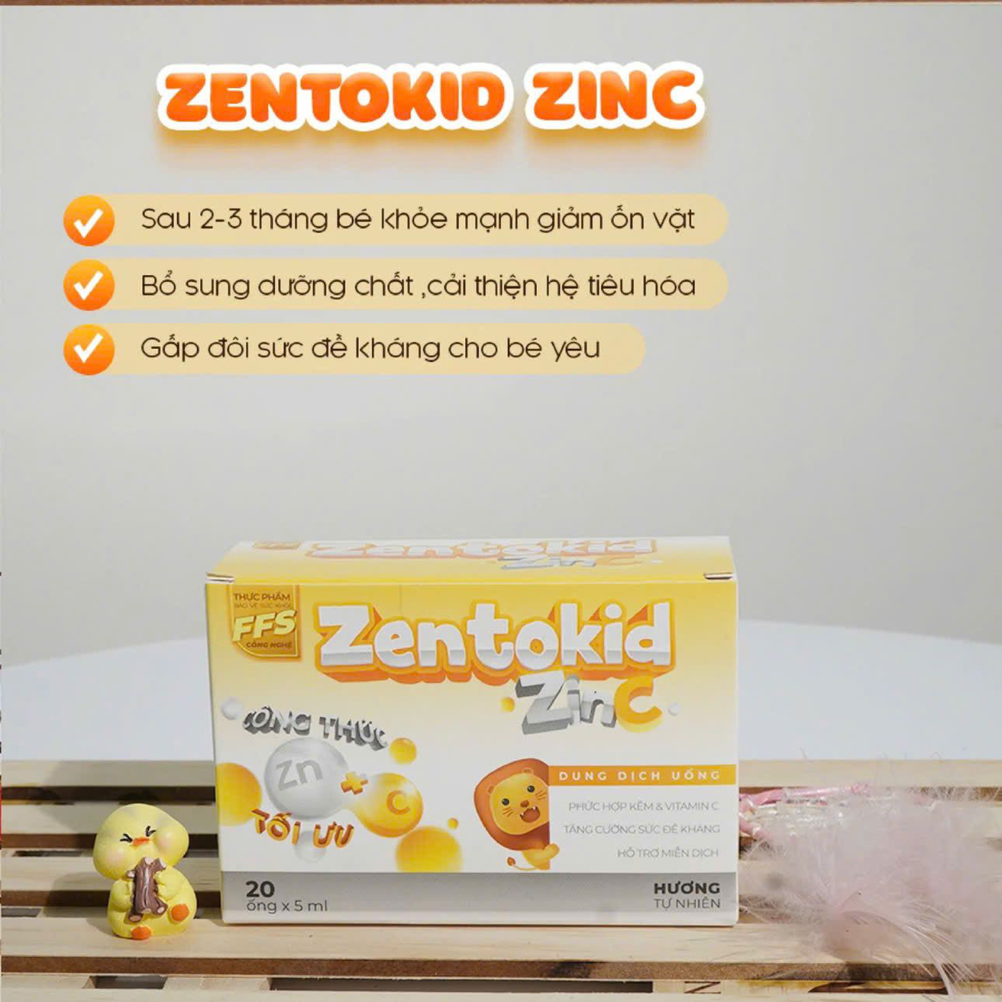Zentokid Zinc bổ sung kẽm, tăng sức đề kháng cho trẻ