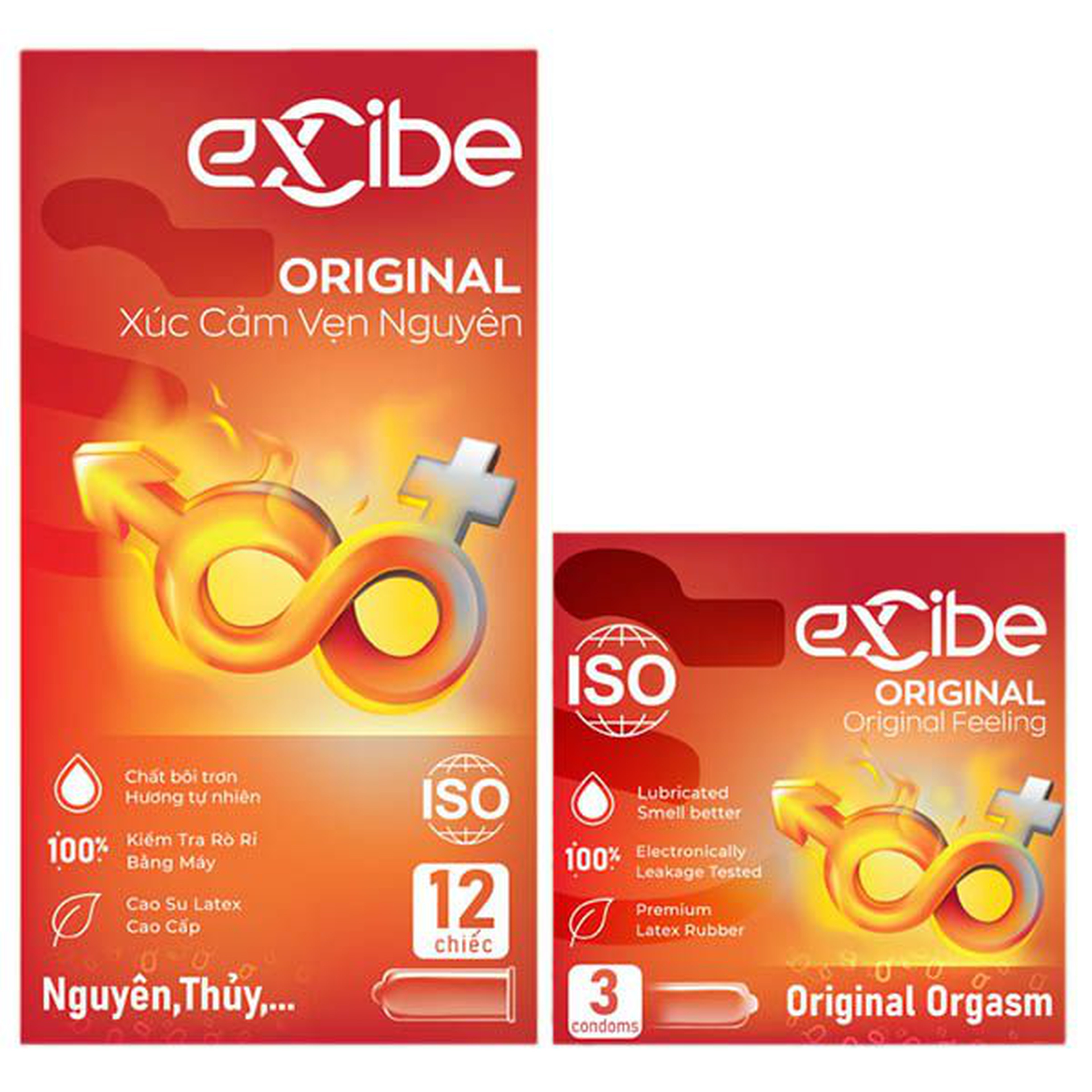 Excibe Original - Bảo vệ tối ưu, siêu mỏng tự nhiên