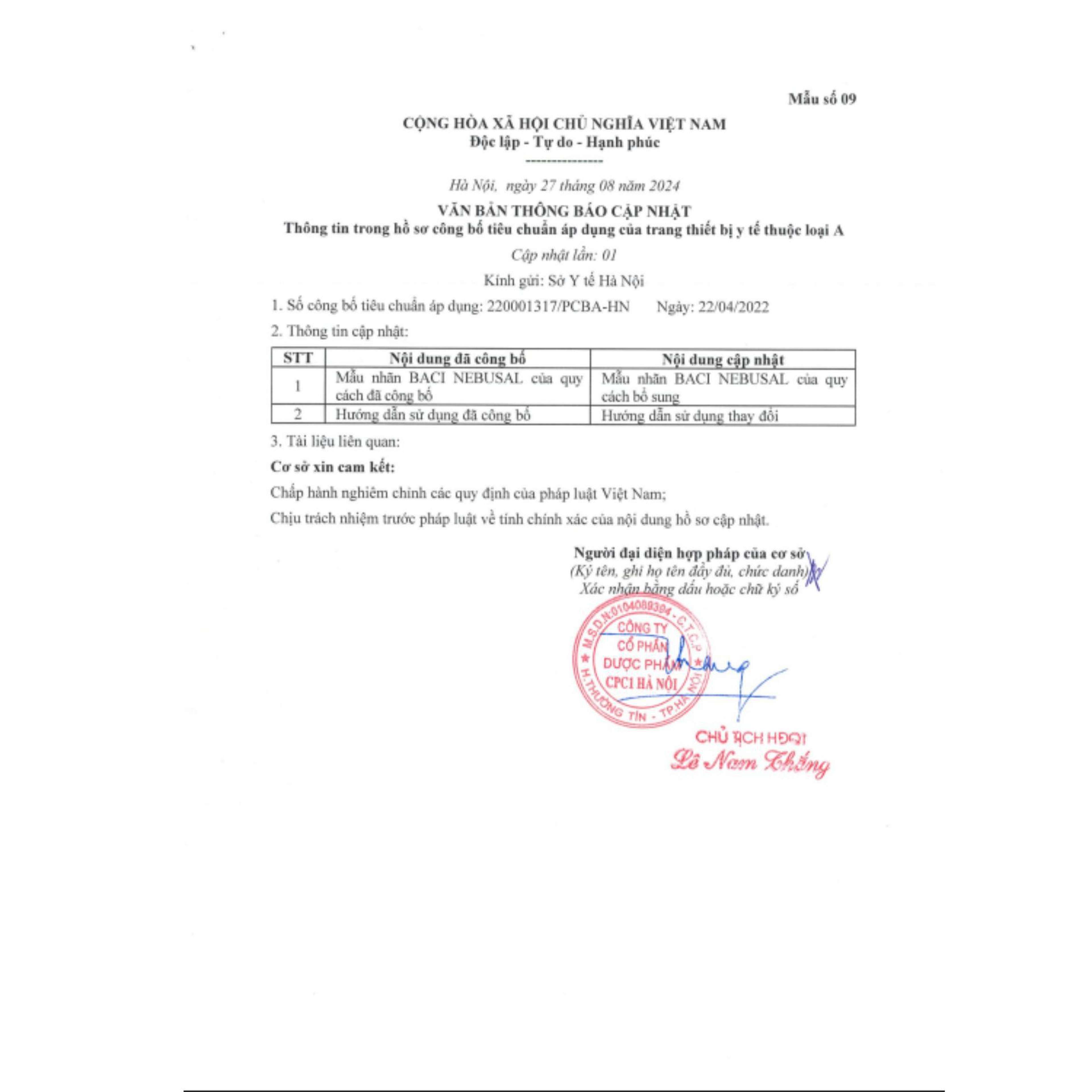 Xịt Mũi Baci Nebusal Bổ Sung Lợi Khuẩn Kết Hợp Muối Ưu Trương Giúp Giảm Nghẹt Mũi, Sổ Mũi, Viêm Mũi Cho Bé (Hộp 10 Ống 3 ml)