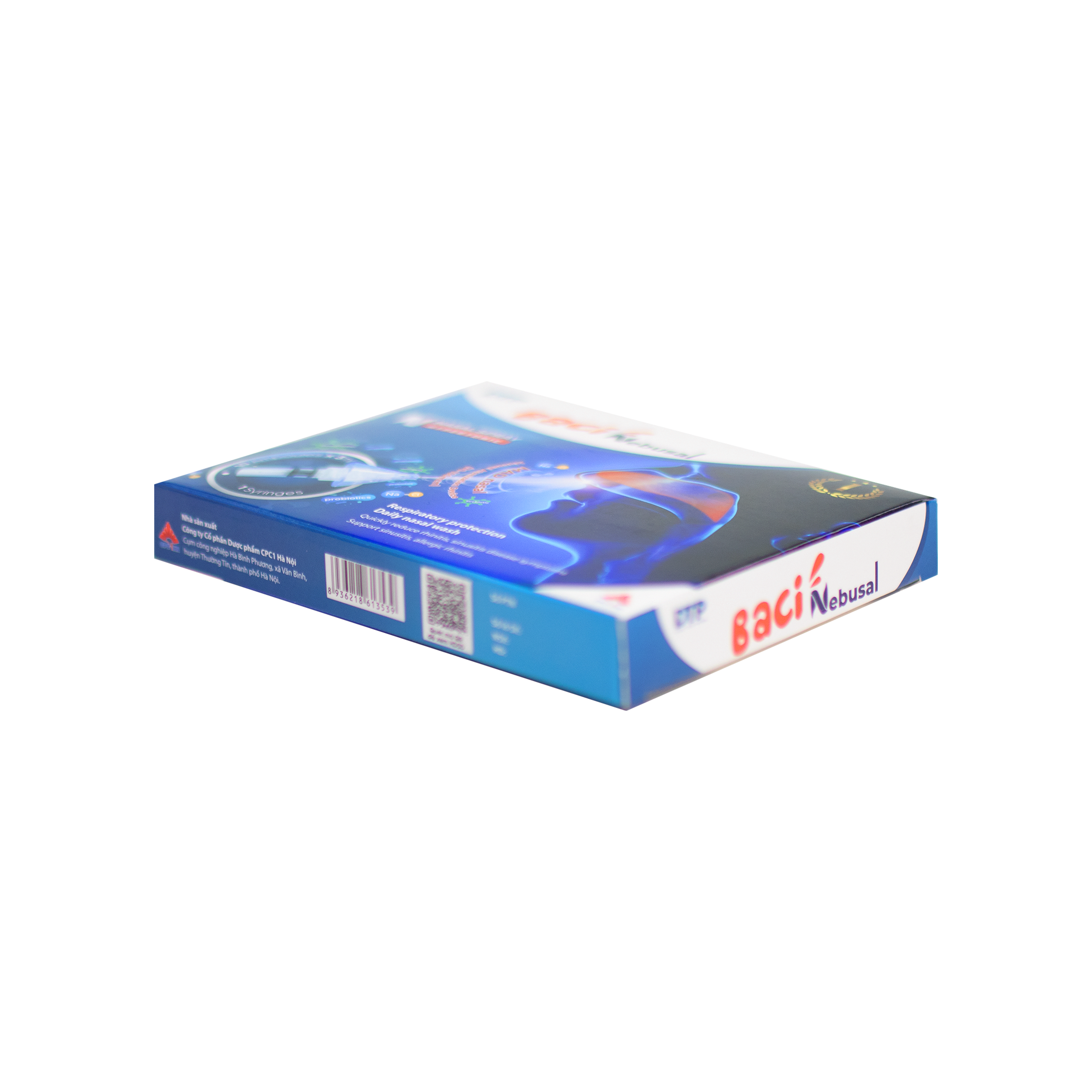 Hỗn dịch xịt mũi Baci Nebusal Lợi Khuẩn Cải Tiến Hỗ Trợ Điều Trị Viêm Xoang, Viêm Mũi Dị Ứng (Hộp 10 ống 3 ml)
