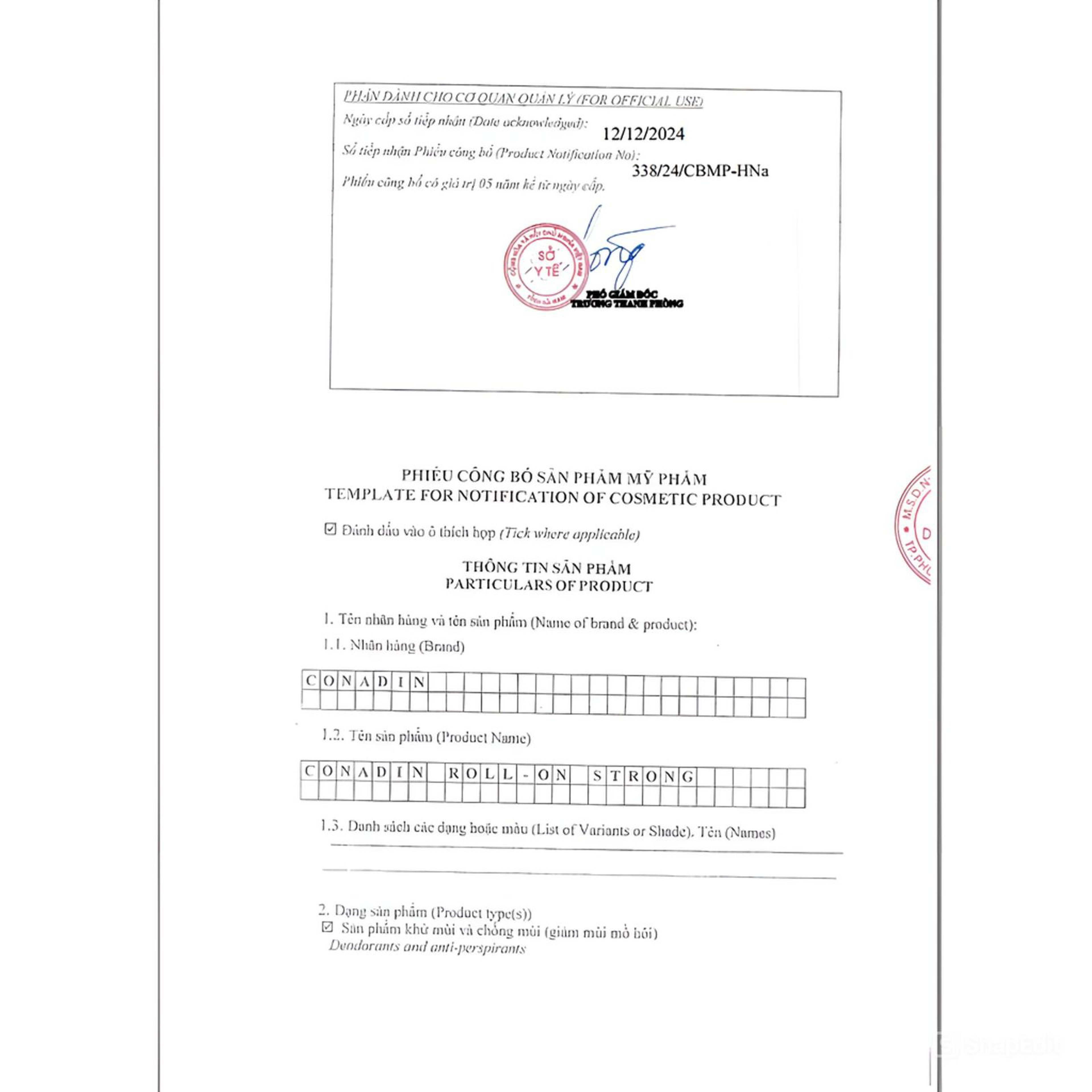 [Phiên bản cải tiến] Lăn Khử Mùi Conadin Roll-on Strong Kiểm Soát Mùi Và Mồ Hôi Chuyên Sâu (Lọ 15ml)