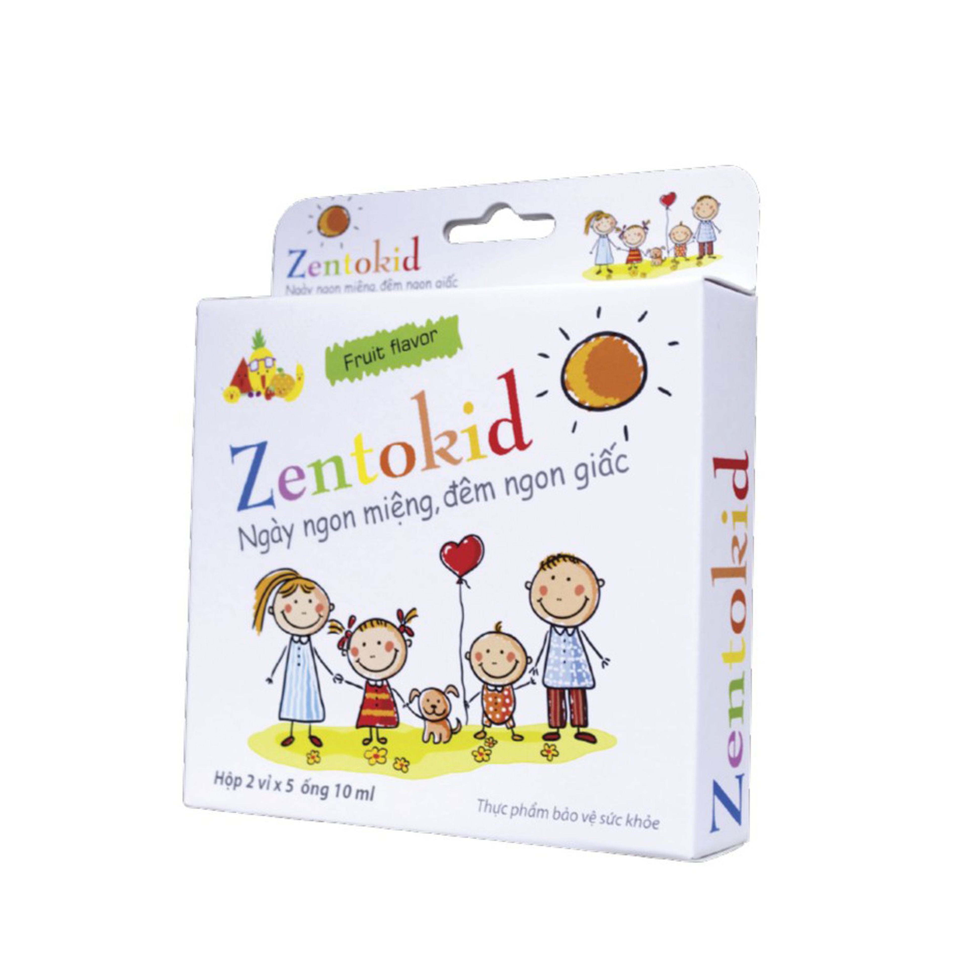 Siro giúp bé ăn ngon Zentokid H10 Hỗ Trợ Ăn Ngon, Tiêu Hóa Tốt & Ngủ Ngon Giấc Cho Trẻ Nhỏ (Hộp 10 Ống 10ml)