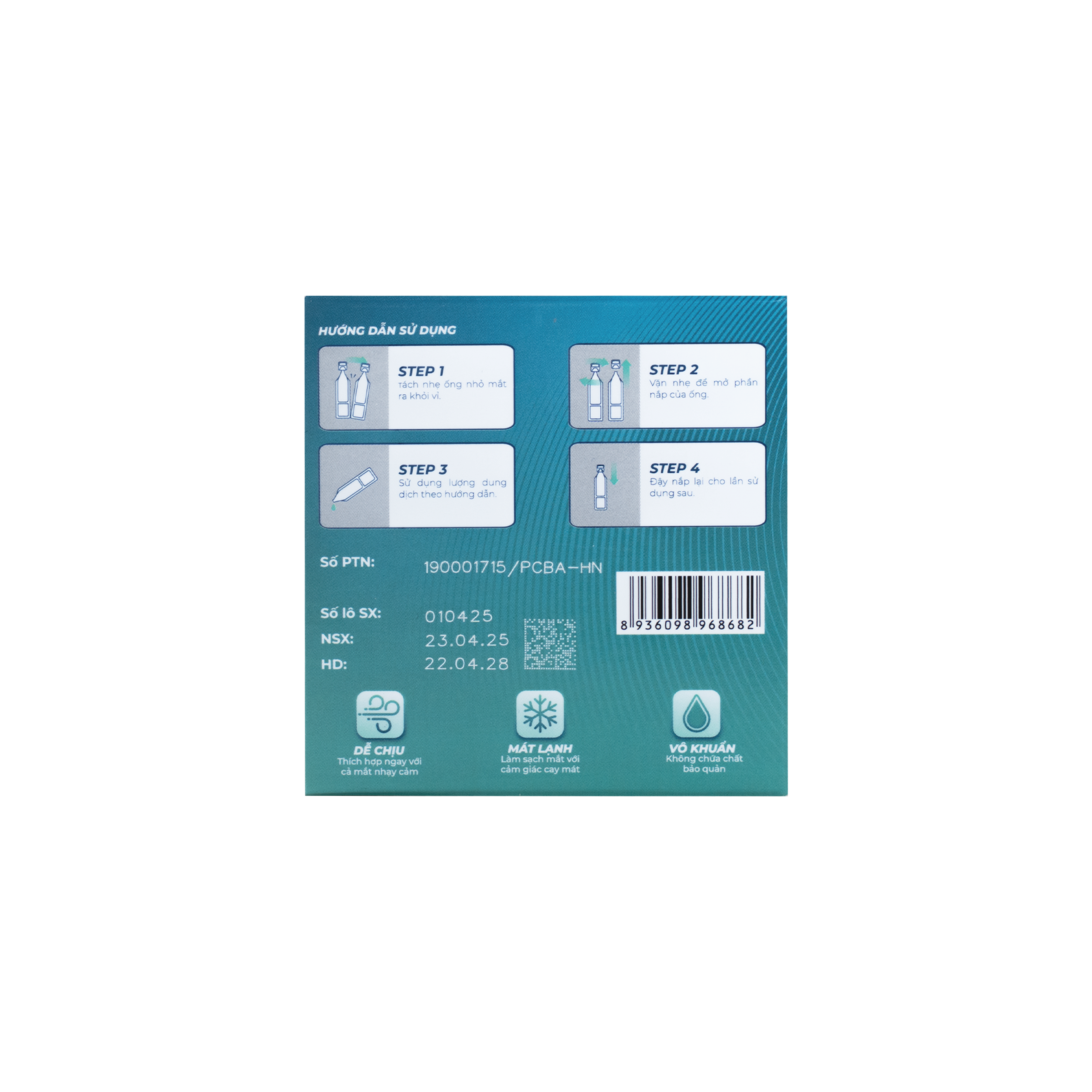 [TẶNG NGAY] 5 tép nhỏ mắt Hantra xua tan nhức mỏi, làm sạch dịu nhẹ, không chất bảo quản