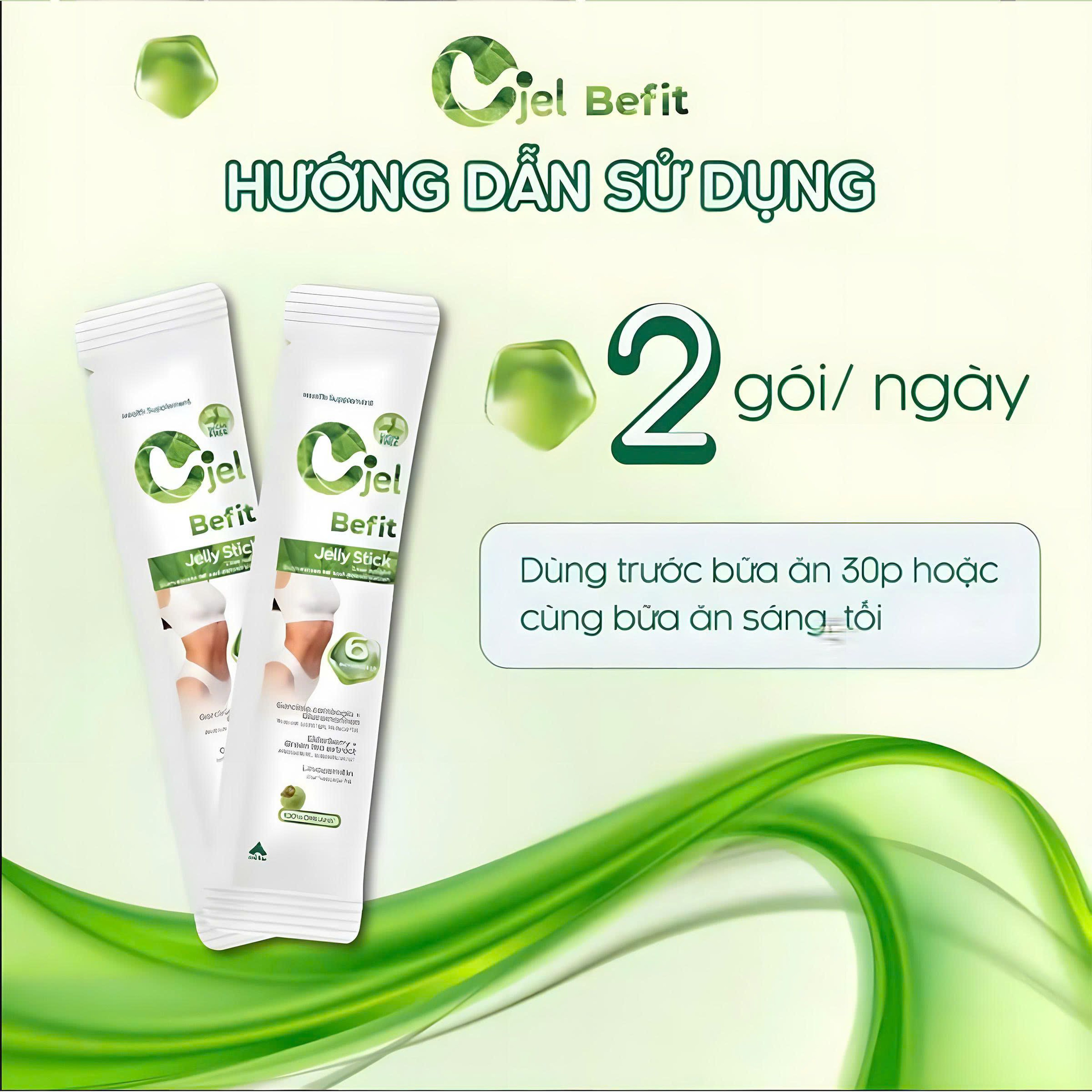 Thạch Cjel Befit hỗ trợ giảm béo,thanh lọc cơ thể an toàn (Hộp 20 gói)