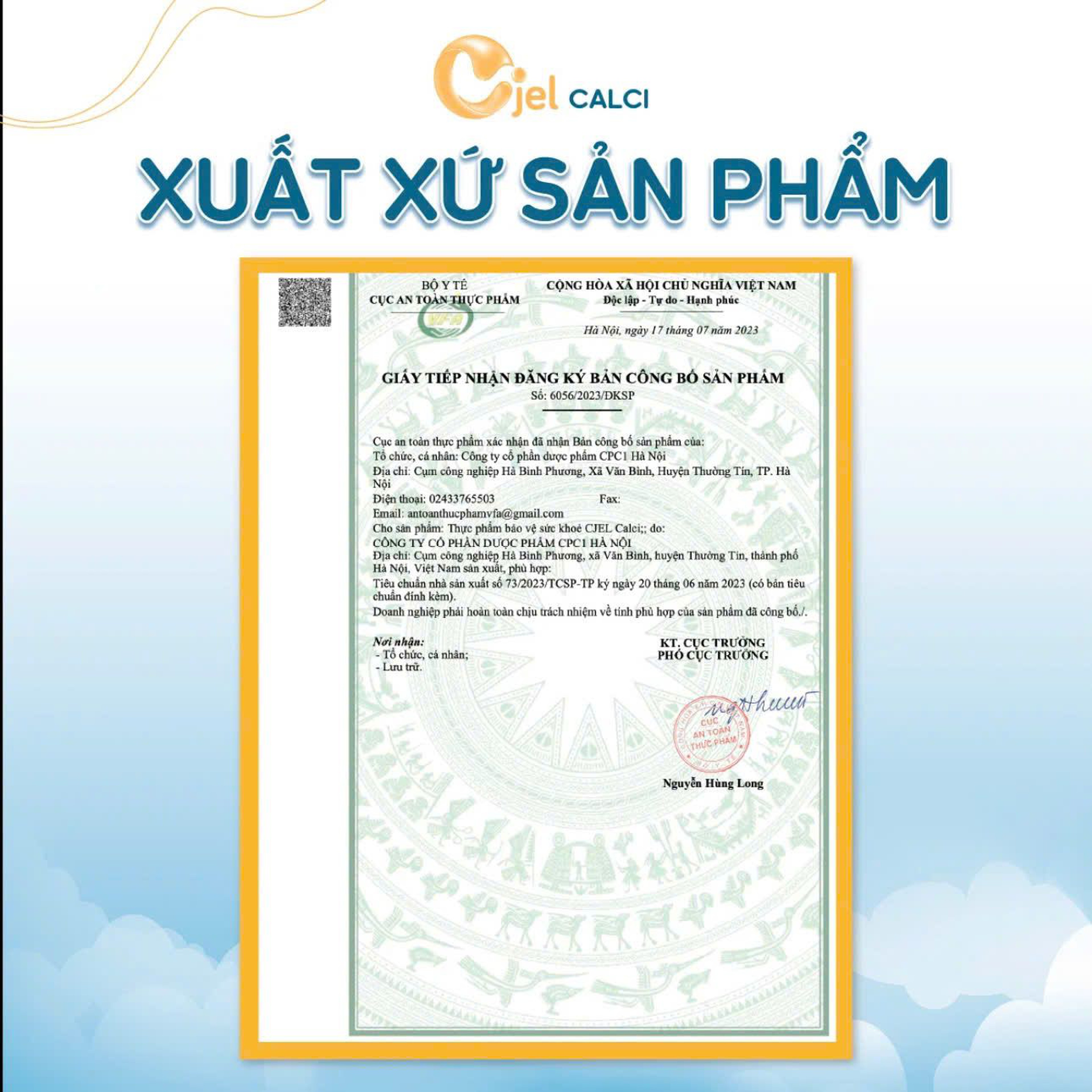 Thanh Dinh Dưỡng Cjel Calci Bổ Sung Canxi, Vitamin D3, Vitamin K2 Giúp Bé Phát Triển Chiều Cao, Tăng Cường Hấp Thu Canxi (Hộp 20 Gói)