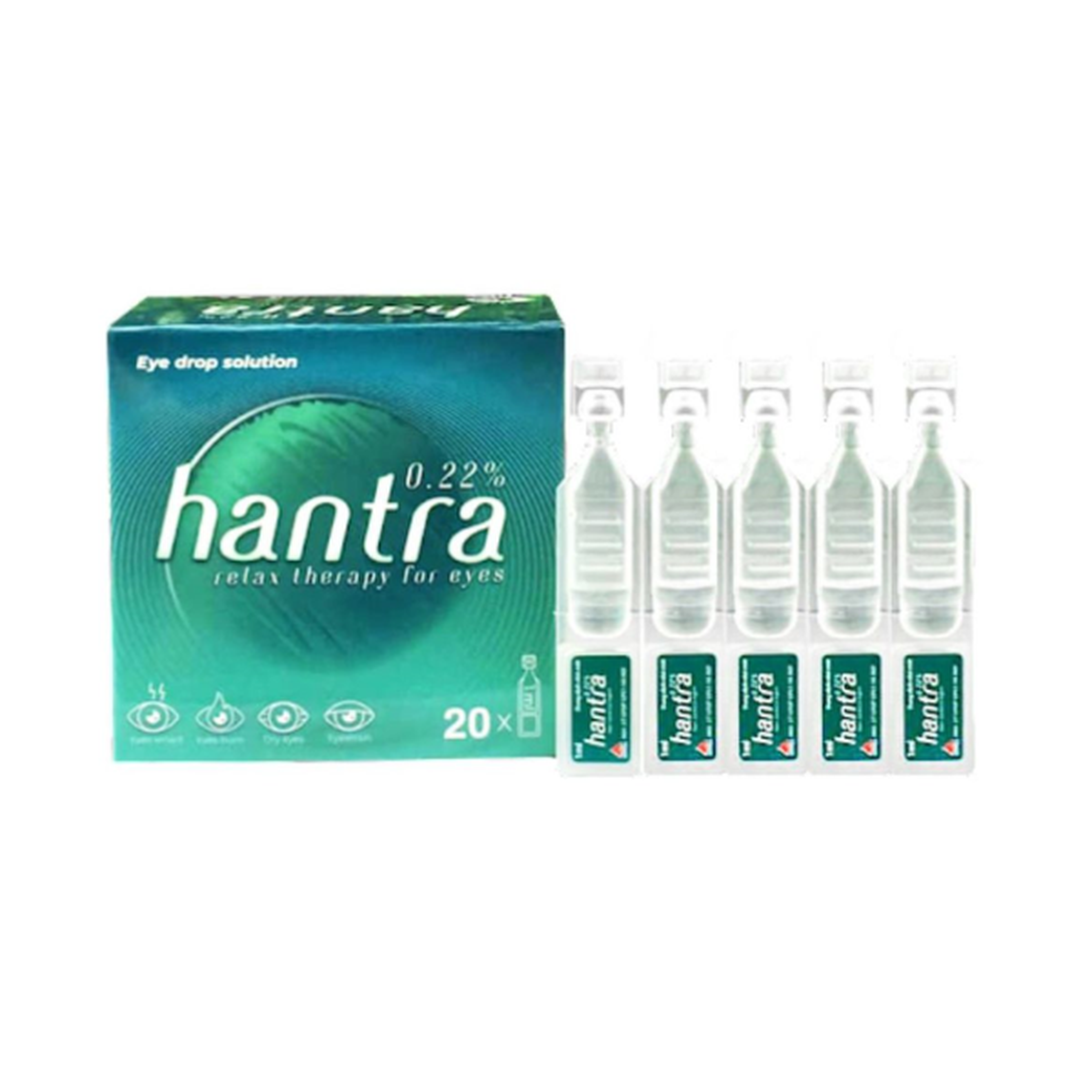 Nhỏ mắt Hantra 0.22% – Chăm sóc, vệ sinh mắt hiệu quả (Hộp 4 vỉ x 5 ống)