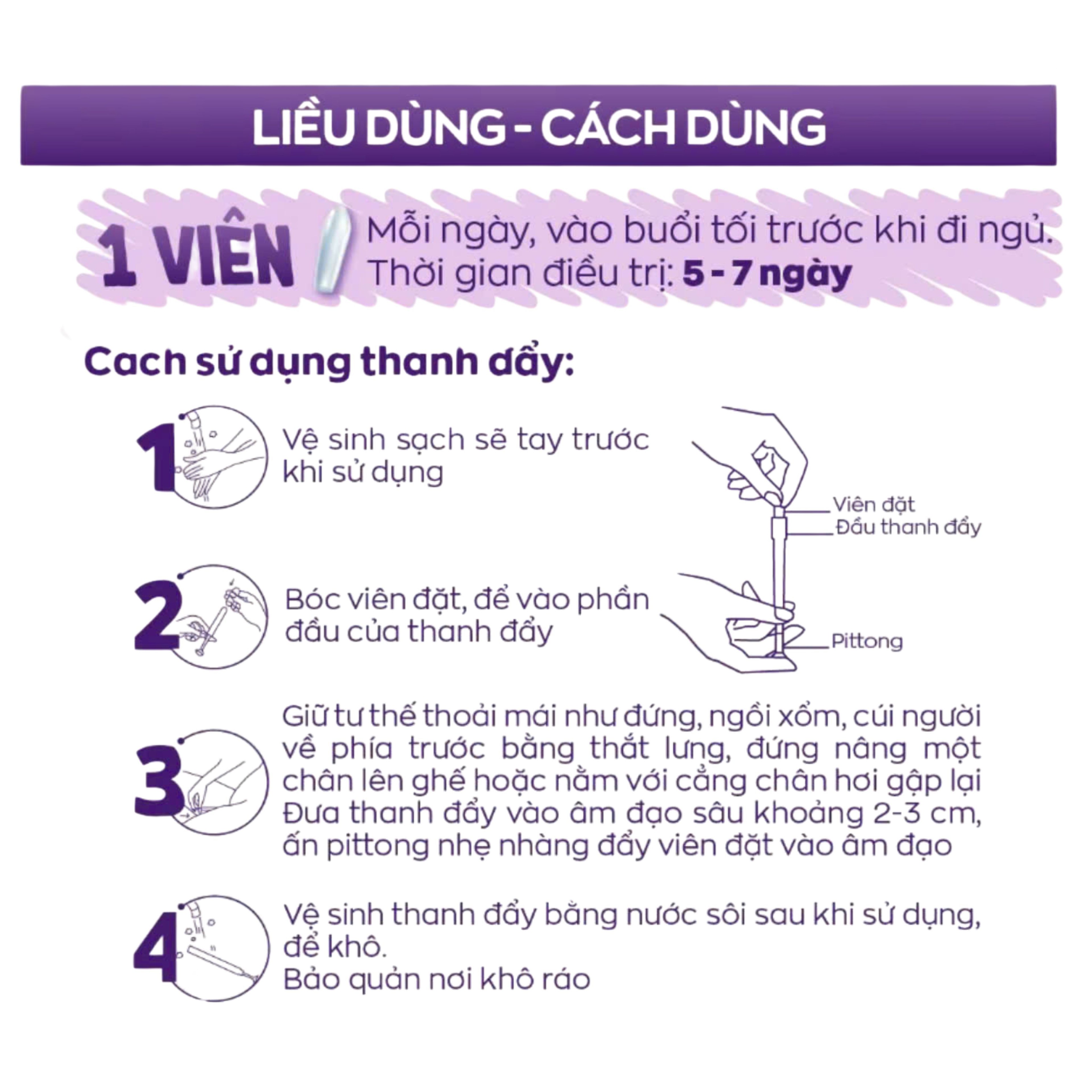 Viên Đặt Âm Đạo pH Balance Hỗ Trợ Giảm Ngứa, Giảm Viêm Nhiễm, Giảm Tiết Dịch, Loại Bỏ Mùi Hôi (Hộp 1 vỉ, 7 viên)