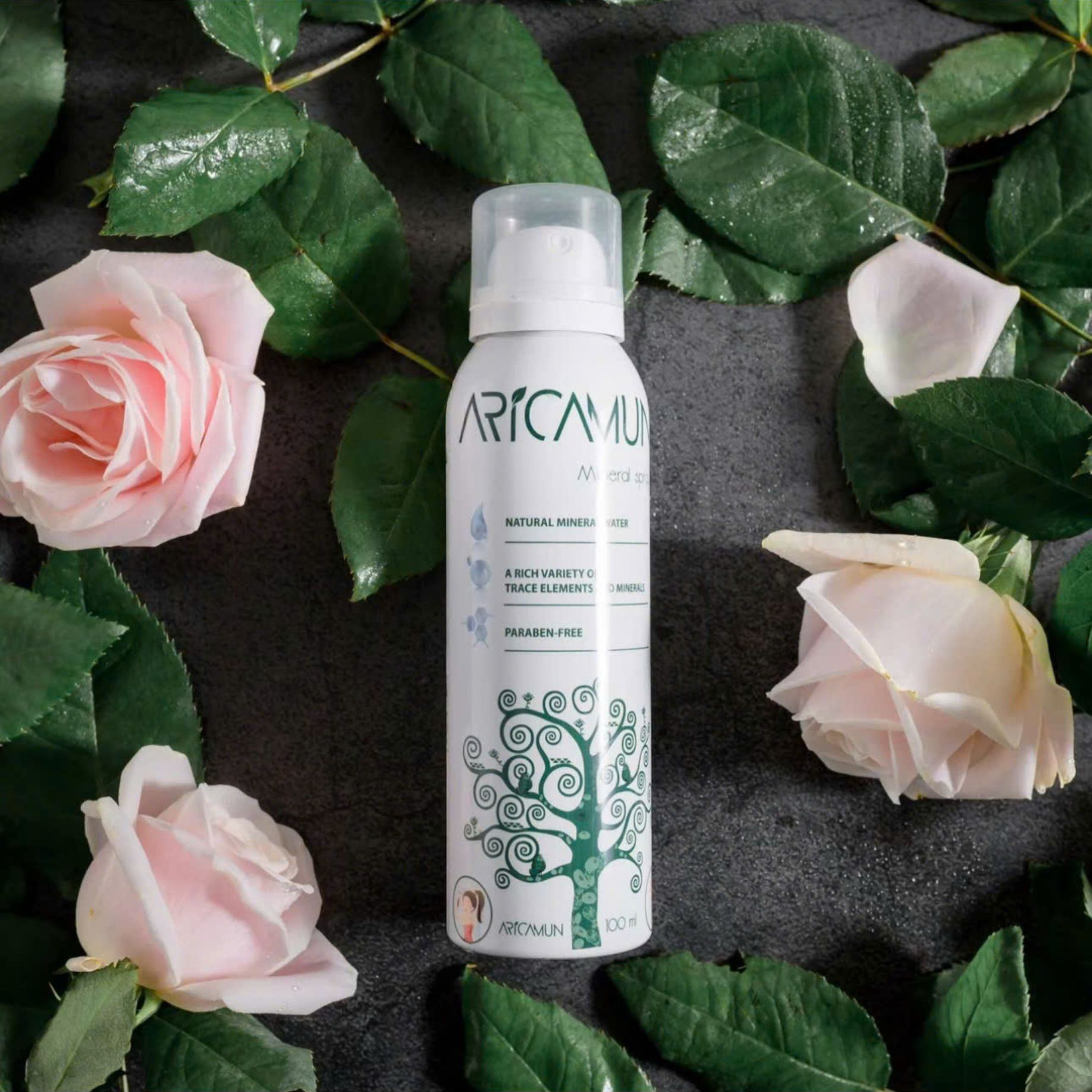 Xịt Khoáng Aricamun Mineral Spray cấp ẩm, kiểm soát nhờn mụn (Chai 100ml)