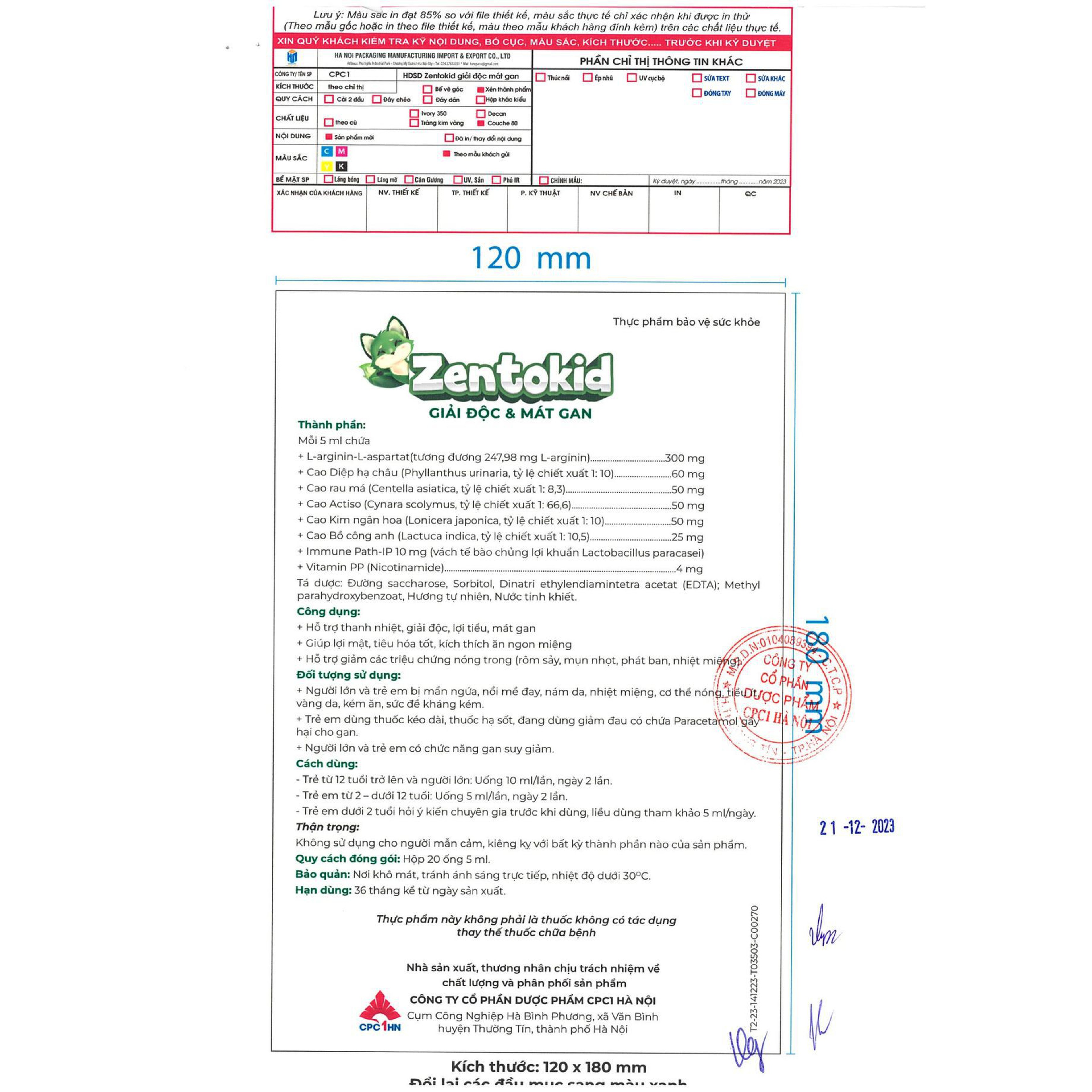 Siro Zentokid Hỗ Trợ Thải Độc, Thanh Nhiệt, Giảm Rôm Sẩy, Mẩn Ngứa Kích Thích Ăn Ngon, Tiêu Hoá Tốt Cho Bé (Hộp 4 vỉ x 5 ống)