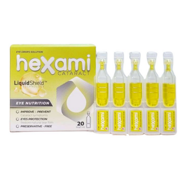 Nhỏ mắt Hexami Cataract Ngăn ngừa đục thủy tinh thể (1 ml)