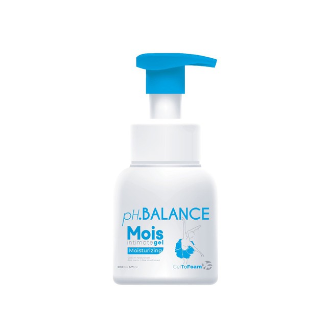 Bọt Vệ Sinh Phụ Khoa pH Balance Mois Intimate Dịu Nhẹ, Cân Bằng pH & Dưỡng Ẩm Toàn Diện 