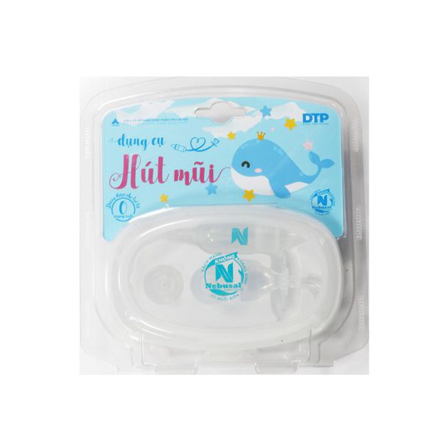 Dụng cụ hút mũi Nebusal giúp bé vệ sinh mũi an toàn (Hộp 1 cái)