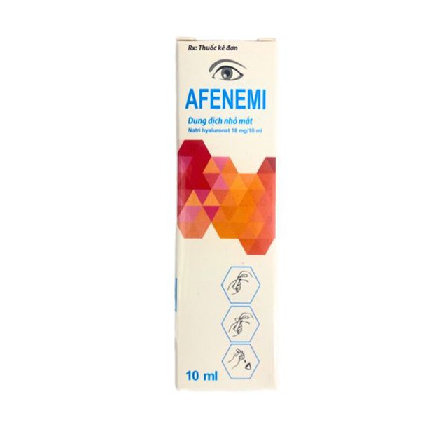 Dung dịch nhỏ mắt Afenemi 0.18 điều trị khô mắt, giảm mỏi mắt (Hộp 1 ống 10ml)