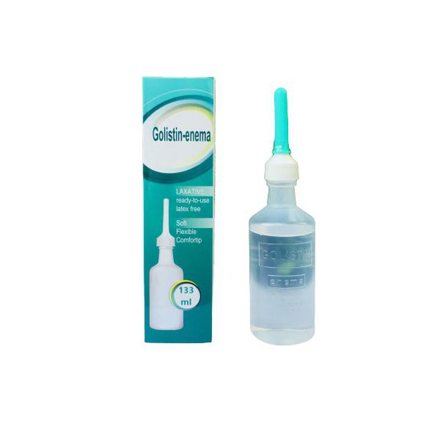 Dung dịch thụt trực tràng Golistin Enema giảm táo bón (Hộp 1 lọ 133ml)