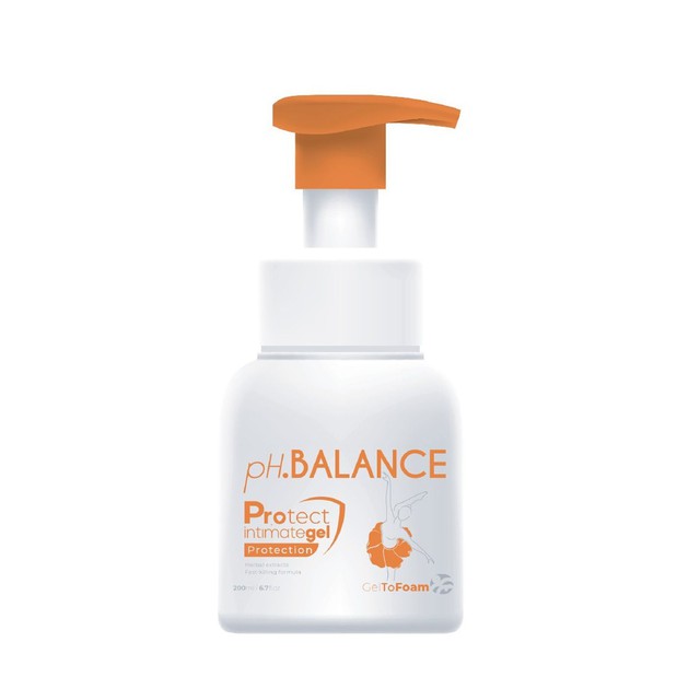 Bọt Vệ Sinh pH Balance Protect Gel Làm Sạch, Bảo Vệ Vùng Kín, An Toàn Hàng Ngày (Chai 200ml)