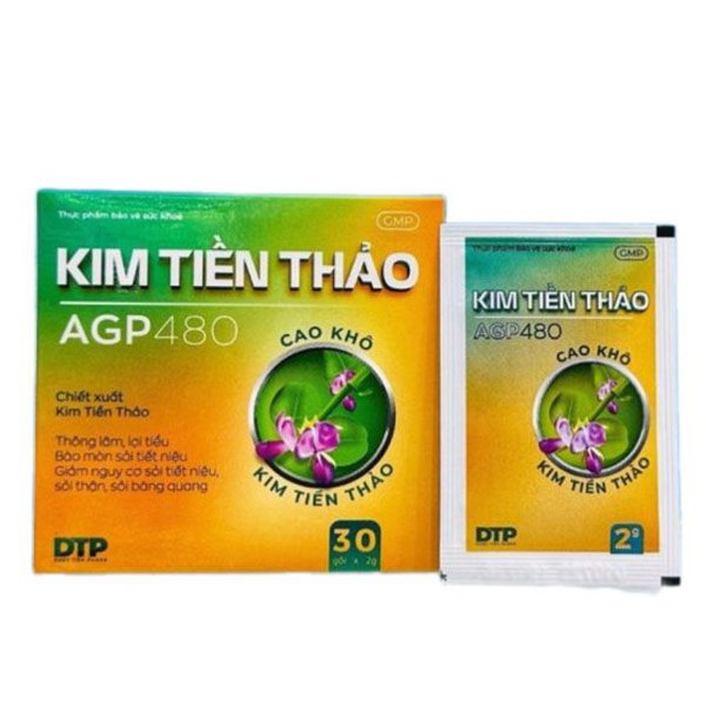 Kim Tiền Thảo AGP480 – Bào Mòn Sỏi Tiết Niệu Hiệu Quả (Hộp 30 gói)