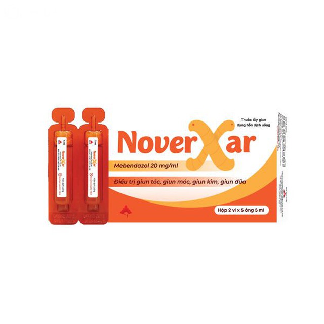 NoverXar  Tiêu diệt giun, hỗ trợ tiêu hóa (Hộp 10 ống)
