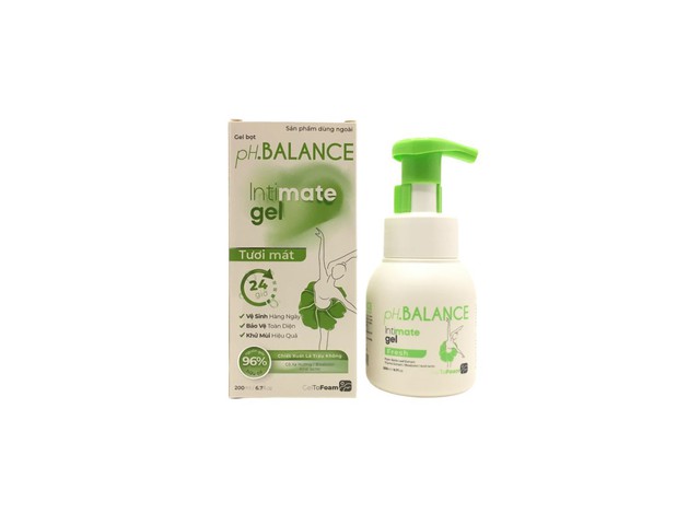 pH Balance Intimate Gel - Bọt Vệ Sinh Kháng Khuẩn Tự Nhiên, Ngăn Mùi Suốt 24H Cho Vùng Kín
