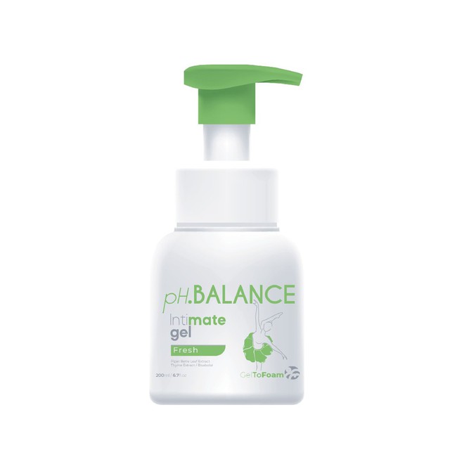 Bọt Vệ Sinh Vùng Kín pH Balance Intimate Gel Kháng Khuẩn Tự Nhiên, Ngăn Mùi Suốt 24H Cho Vùng Kín