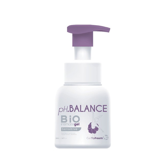 Bọt Vệ Sinh Vùng Kín pH Balance Bio Intimate Gel Dịu Nhẹ Cân Bằng pH Cho Da Nhạy Cảm (Chai 200ml)