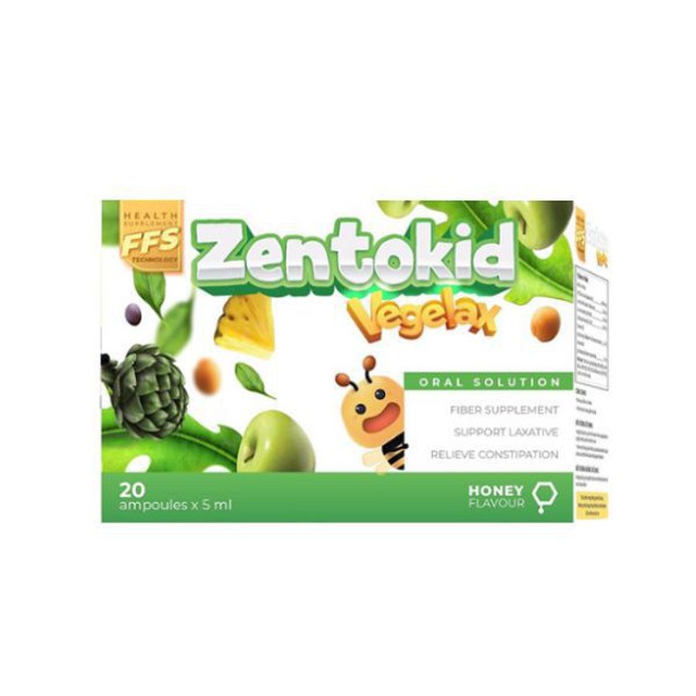 Siro chất xơ Zentokid Vegelax (Hộp 20 ống x 5ml)