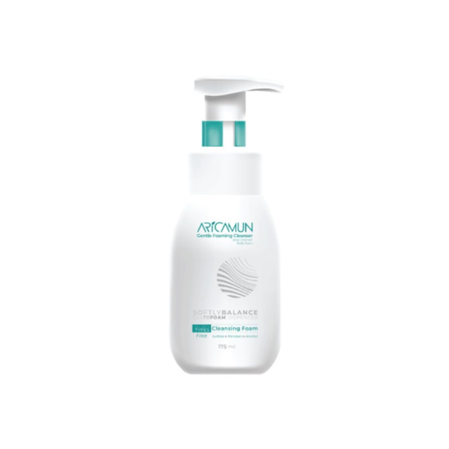 Bọt rửa mặt Aricamun Gentle Foaming Cleanser Dịu Nhẹ, Làm Sạch, Dưỡng Mềm Da (175ml)