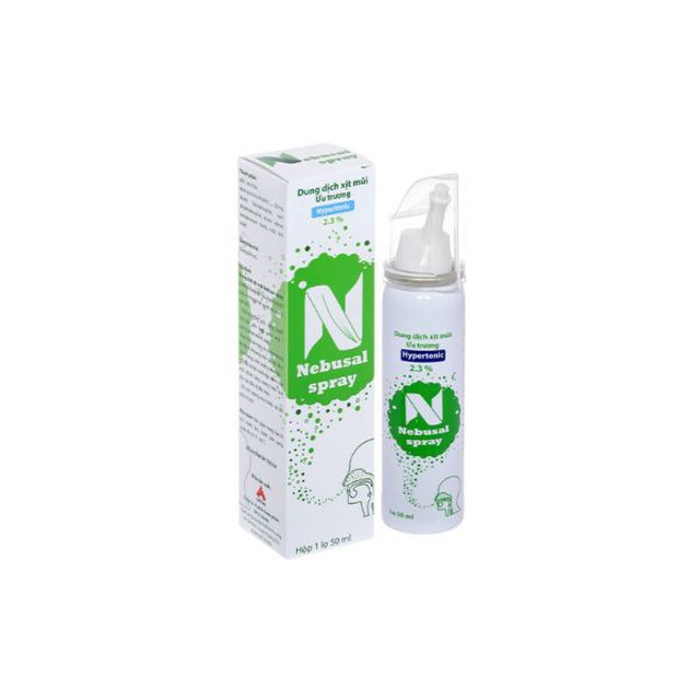 Dung dịch xịt mũi Nebusal spray 2.3% (Hộp 1 lọ 50ml)