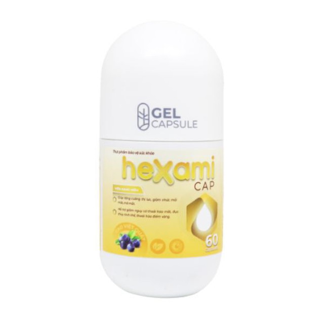 Viên uống Hexami cap hỗ trợ tăng cường thị lực, giảm nhức mỏi, mờ mắt (lọ 30 viên, 60 viên)