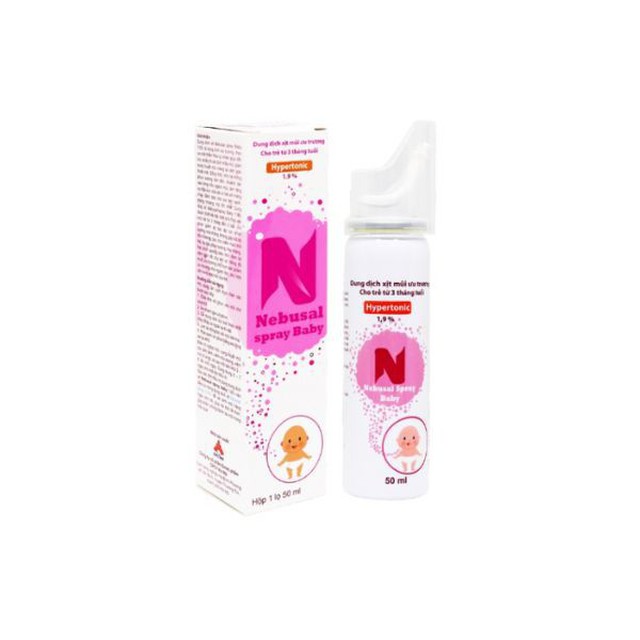 Dung dịch Nebusal spray baby 1.9% (Hộp 1 lọ 50ml)