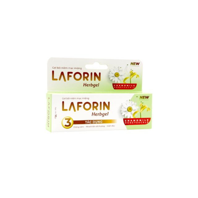Gel bôi nhiệt miệng Laforin Herb tuýp 10g