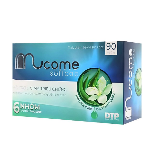 Viên ngậm giải cảm Mucome Softcap (Hộp 6 vỉ x 15 viên)