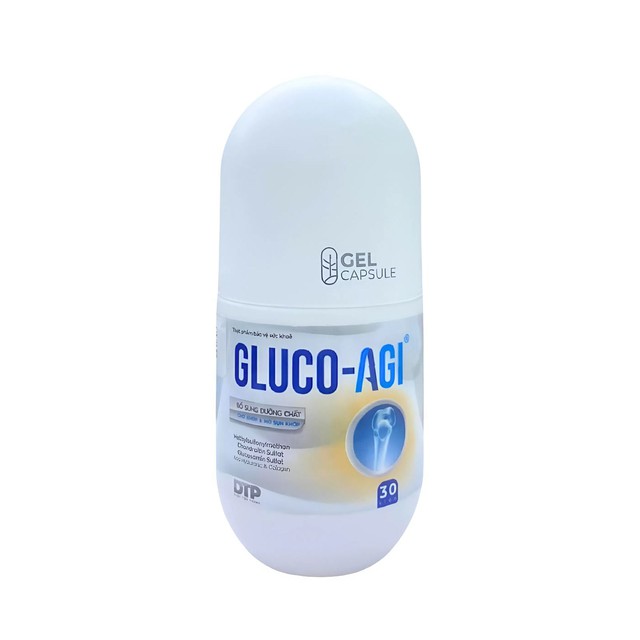 Viên uống Gluco-Agi Bảo vệ sụn khớp hiệu quả, bổ sung dưỡng chất thiết yếu (Lọ 30 viên)